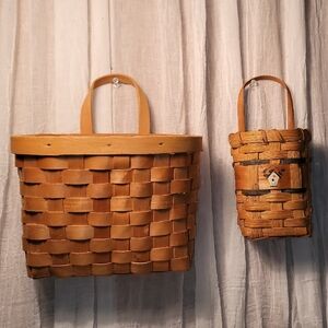Handcrafted Tan Woven Basket Bag